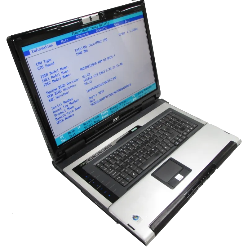 Замена видеоадаптера (видеокарты) Acer Aspire 9813WKMi